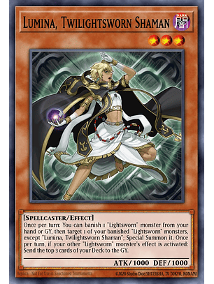 Lumina, Twilightsworn Shaman - MZTM-EN075 - Rare 1st Edition