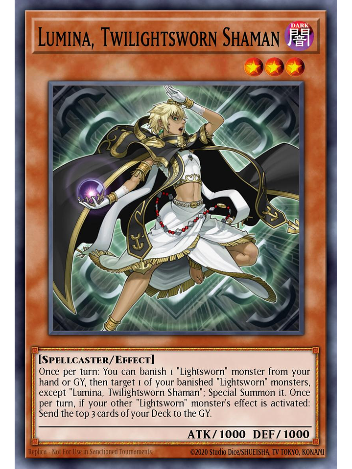 Lumina, Twilightsworn Shaman - MZTM-EN075 - Rare 1st Edition 1