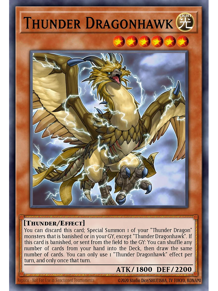 Thunder Dragonhawk - MZTM-EN076 - Rare 1st Edition 1