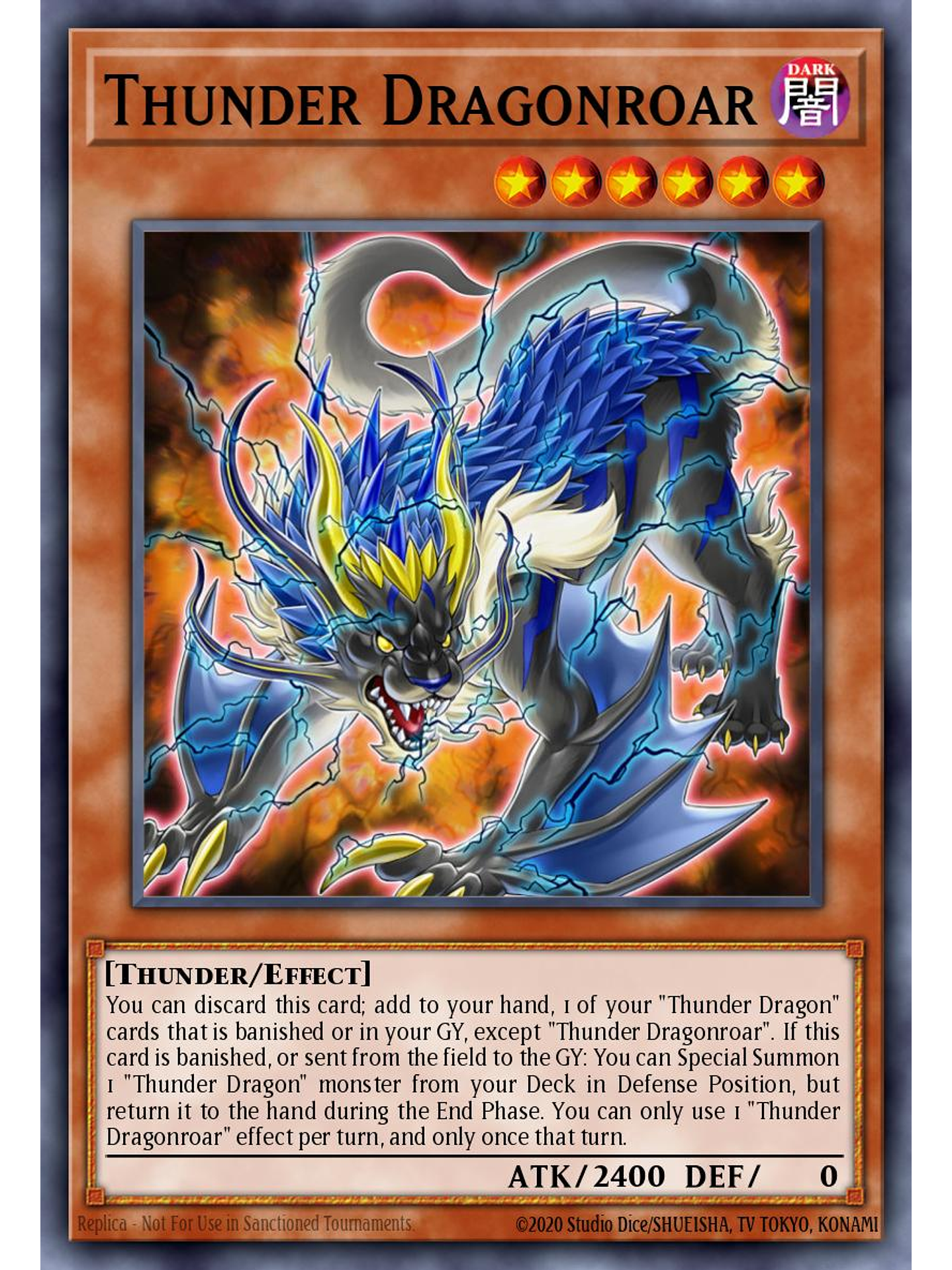 Thunder Dragonroar - MZTM-EN077 - Rare 1st Edition 1