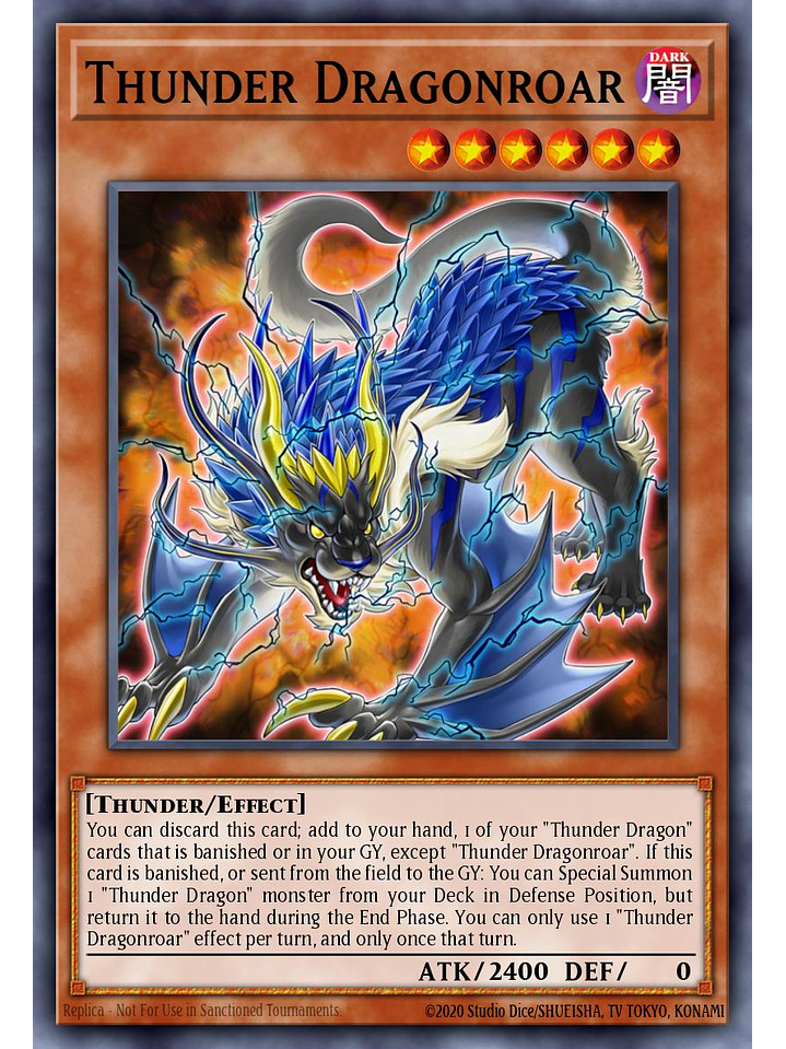 Thunder Dragonroar - MZTM-EN077 - Rare 1st Edition 1