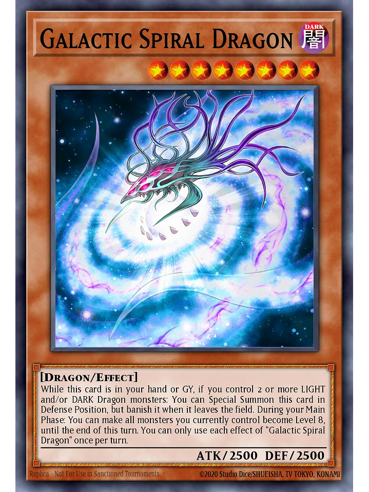 Galactic Spiral Dragon - MZTM-EN079 - Rare 1st Edition 1