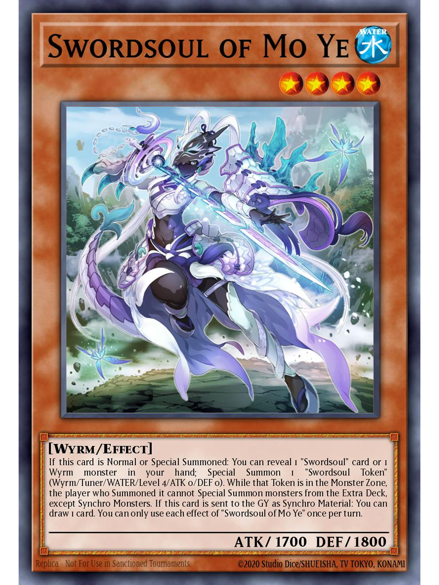 Swordsoul of Mo Ye - MZTM-EN080 - Super Rare 1st Edition 1