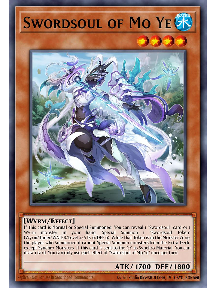 Swordsoul of Mo Ye - MZTM-EN080 - Super Rare 1st Edition 1