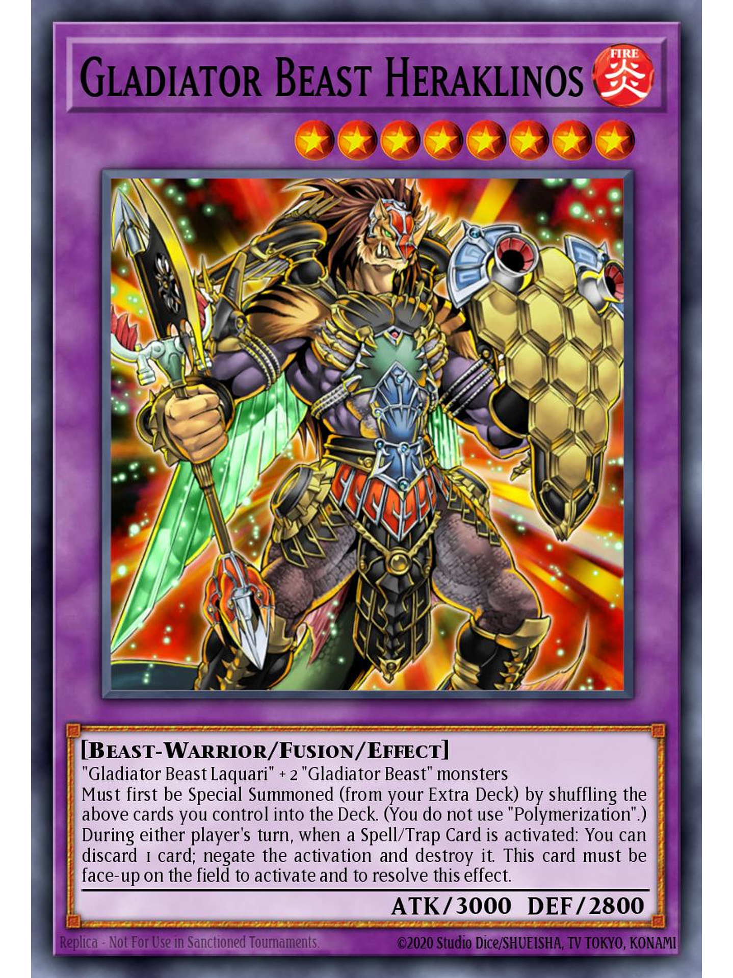 Gladiator Beast Heraklinos - MZTM-EN084 - Rare 1st Edition 1