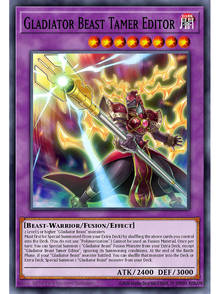 Gladiator Beast Tamer Editor - MZTM-EN086 - Rare 1st Edition 1