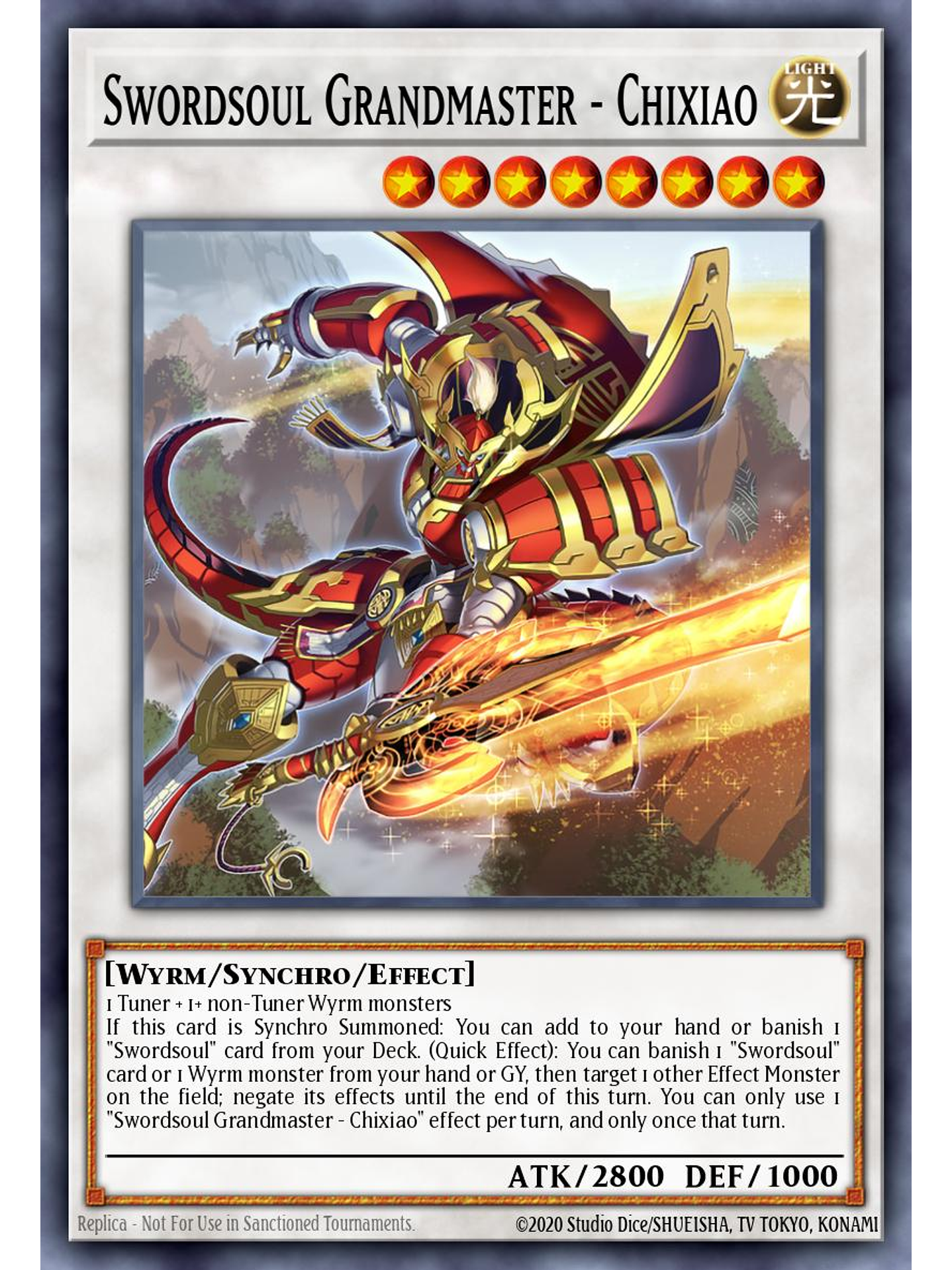 Swordsoul Grandmaster - Chixiao - MZTM-EN088 - Rare 1st Edition 1