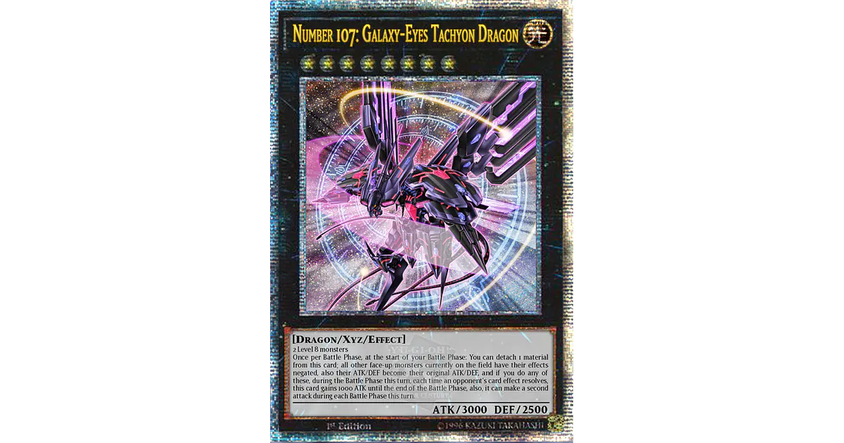 Number 107: Galaxy-Eyes Tachyon Dragon - MZTM-EN091 - Qua...