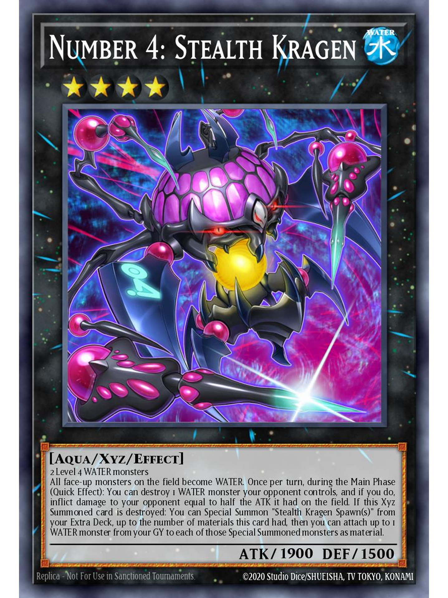 Number 4: Stealth Kragen - MZTM-EN095 - Rare 1st Edition 1