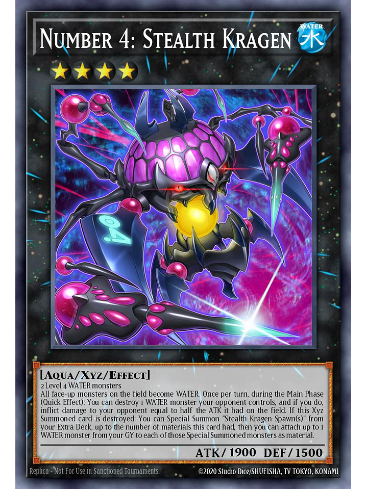 Number 4: Stealth Kragen - MZTM-EN095 - Rare 1st Edition 1