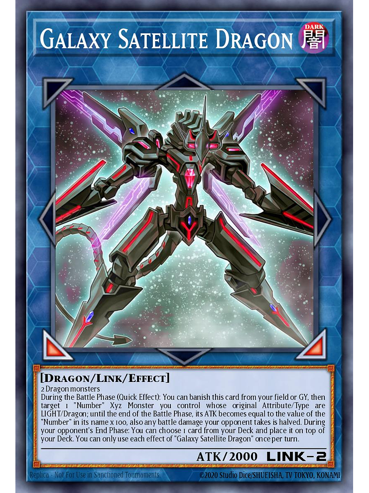 Galaxy Satellite Dragon - MZTM-EN096 - Rare 1st Edition 1