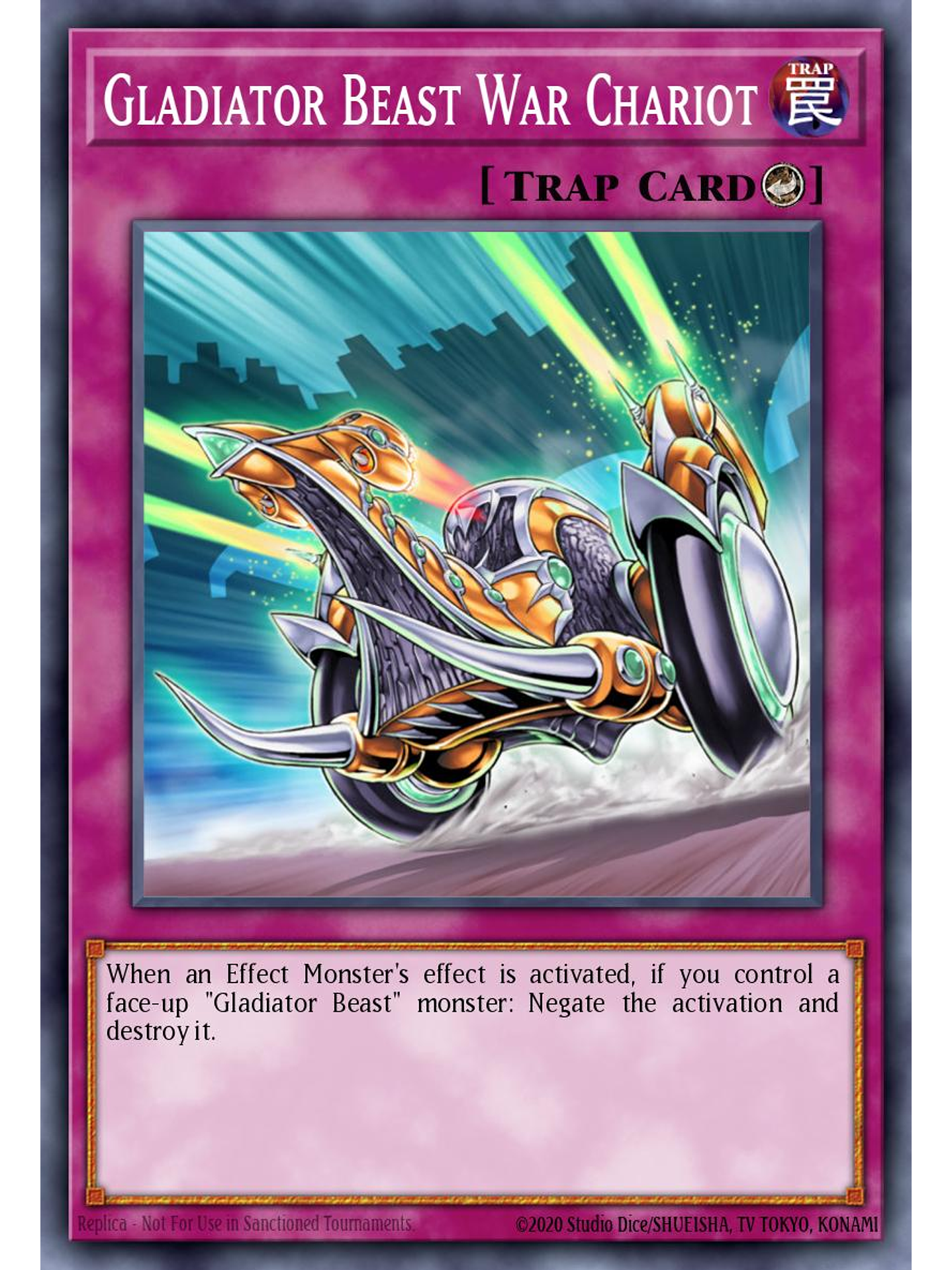 Gladiator Beast War Chariot - MZTM-EN105 - Rare 1st Edition 1