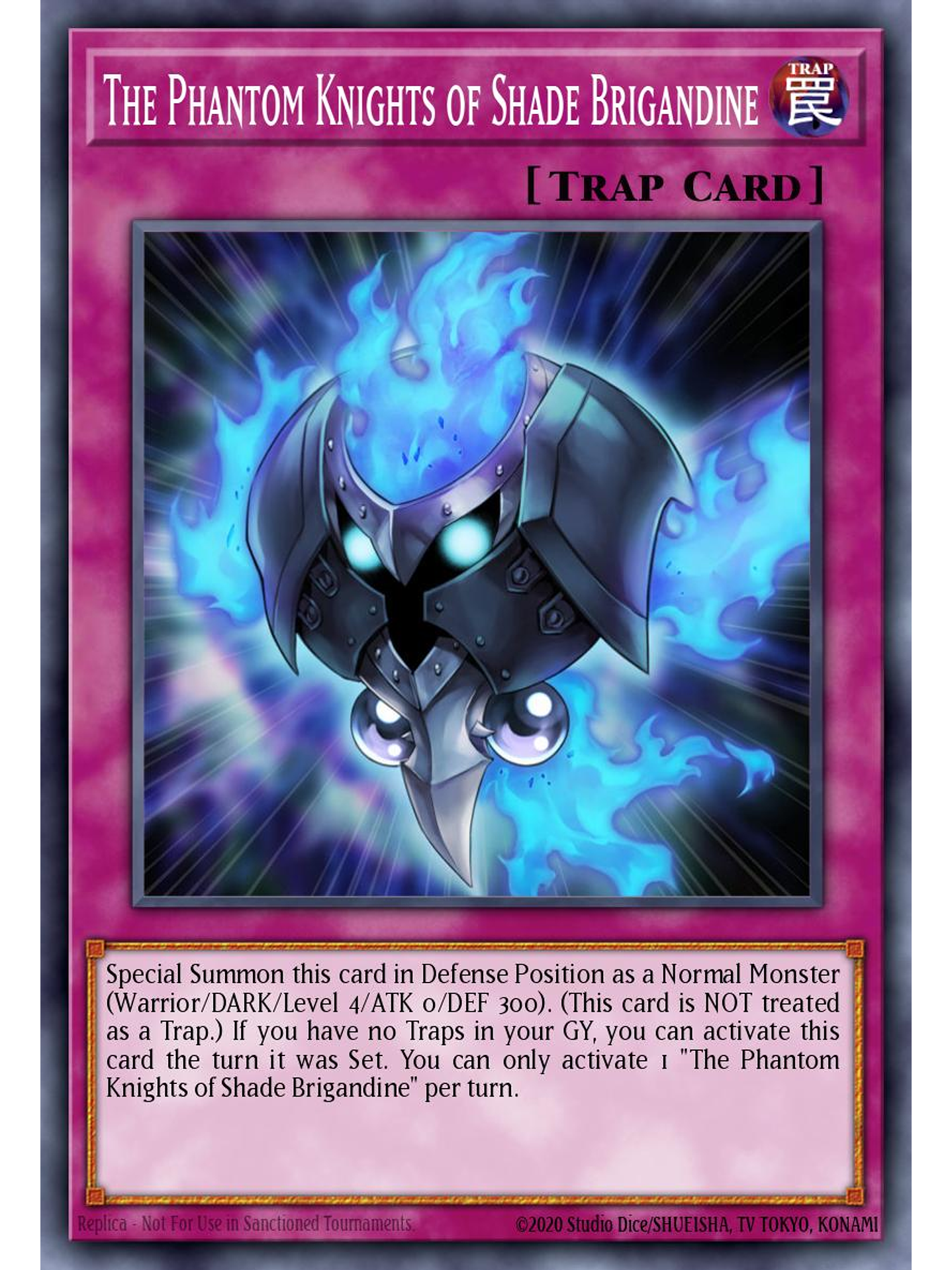 The Phantom Knights of Shade Brigandine - MZTM-EN107 - Rare 1st Edition 1