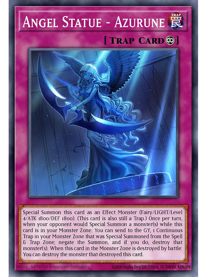 Angel Statue - Azurune - MZTM-EN109 - Rare 1st Edition 1