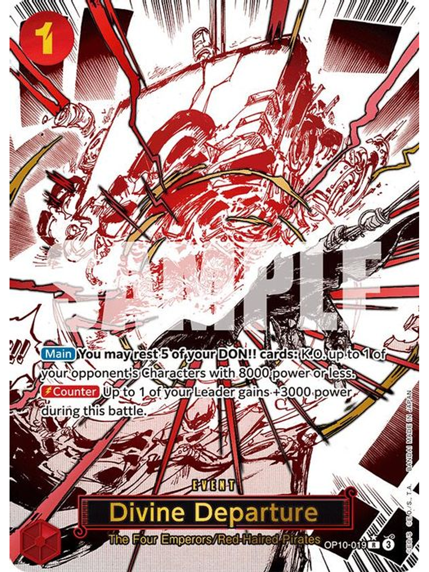 OP10-019 (Alternate Art) Divine Departure 1