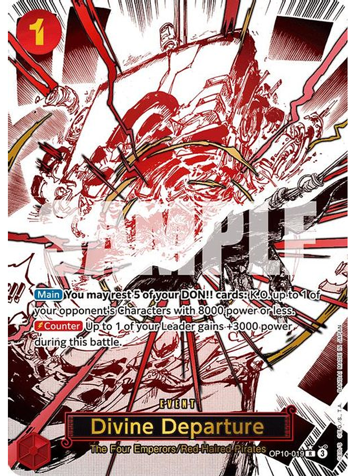 OP10-019 (Alternate Art) Divine Departure 1