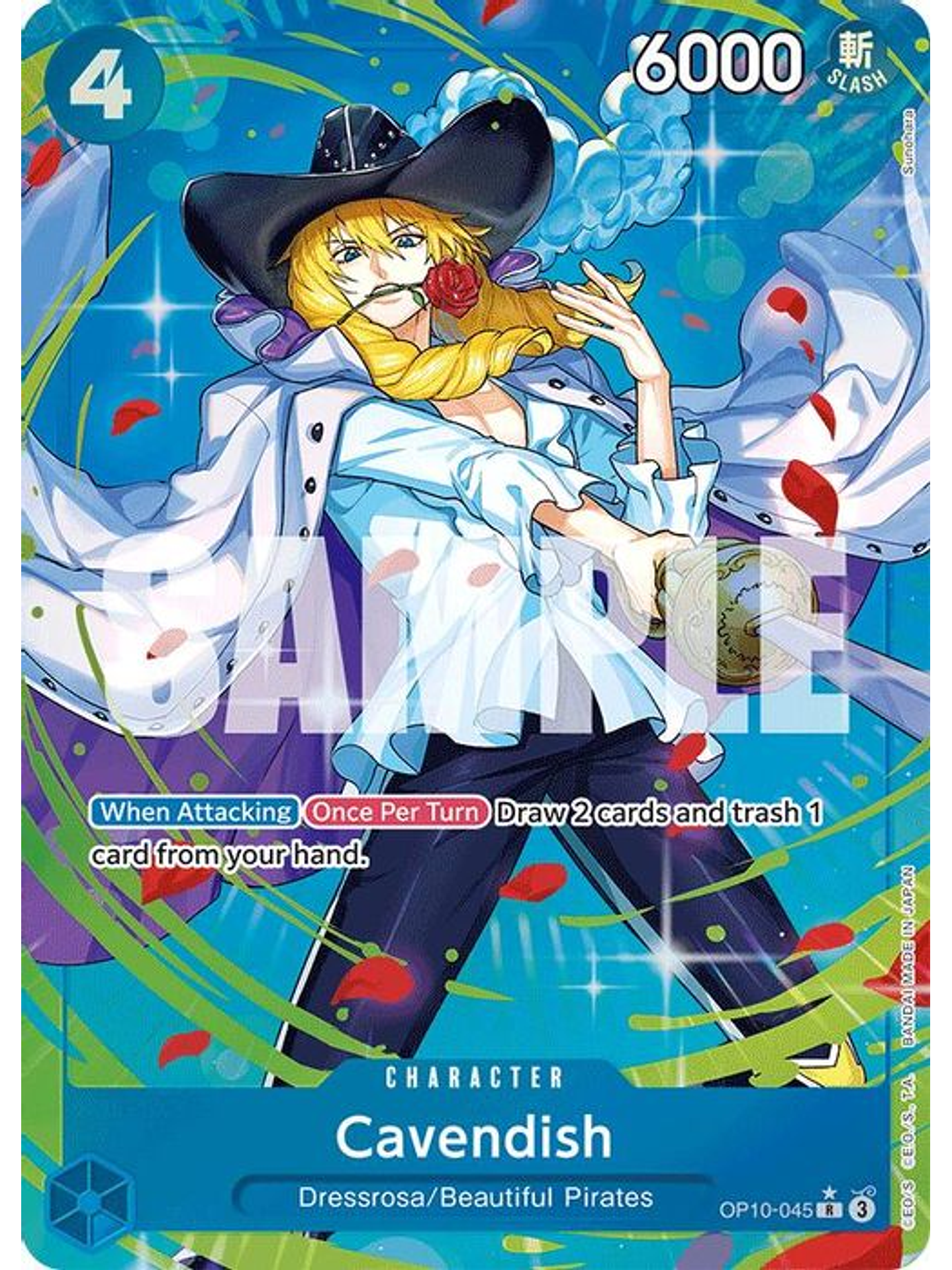 OP10-045 (Alternate Art) Cavendish (045) 1