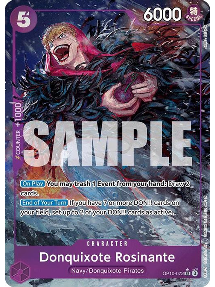 OP10-072 (Alternate Art) Donquixote Rosinante 1