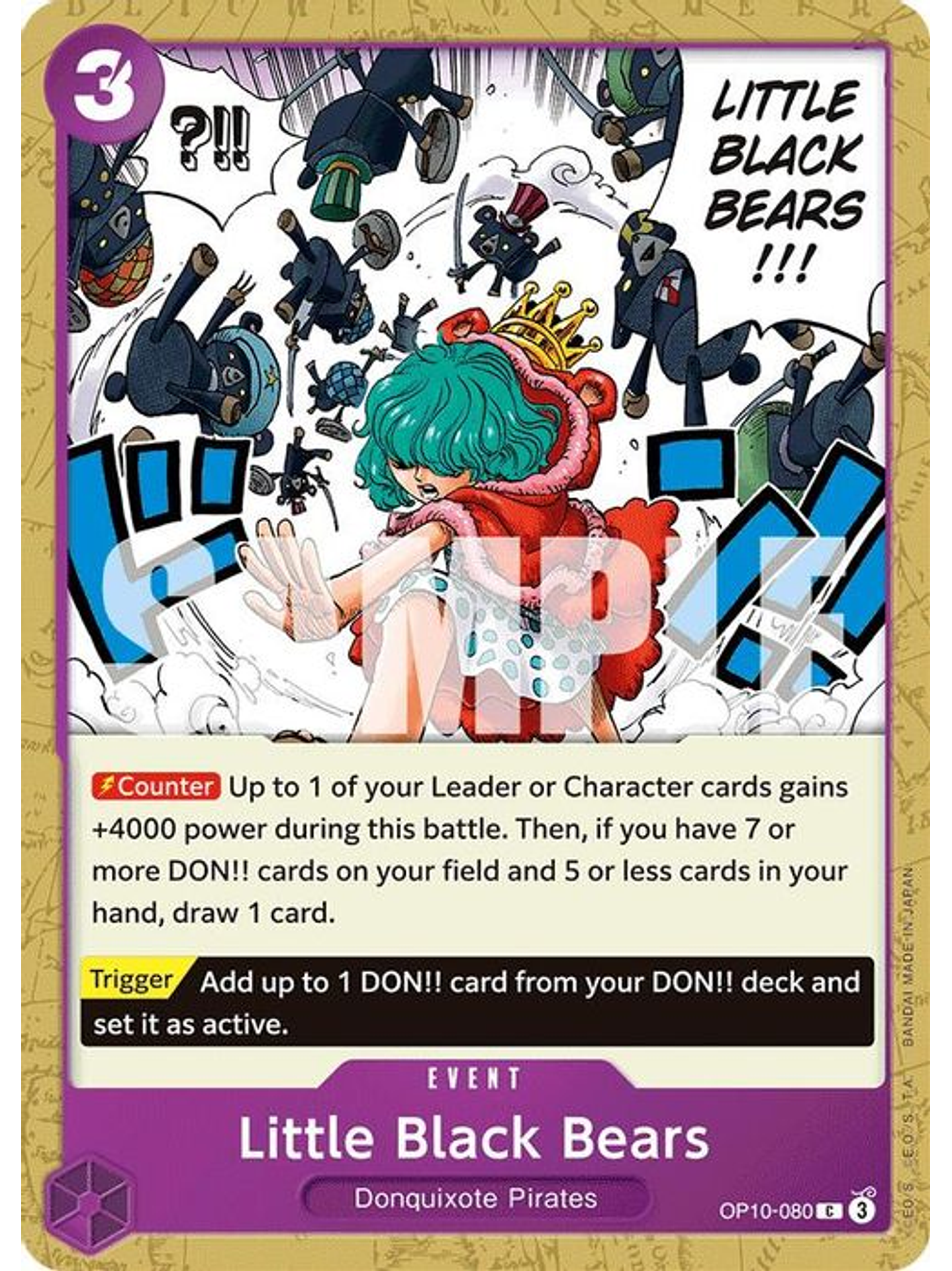 OP10-080 C Little Black Bears 1