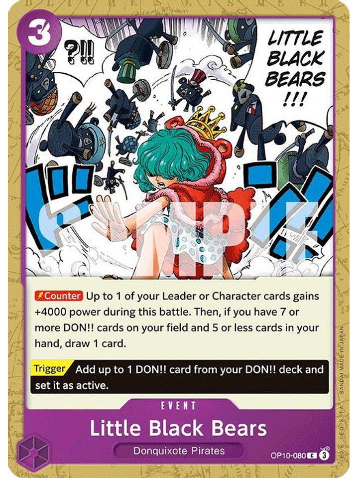 OP10-080 C Little Black Bears 1