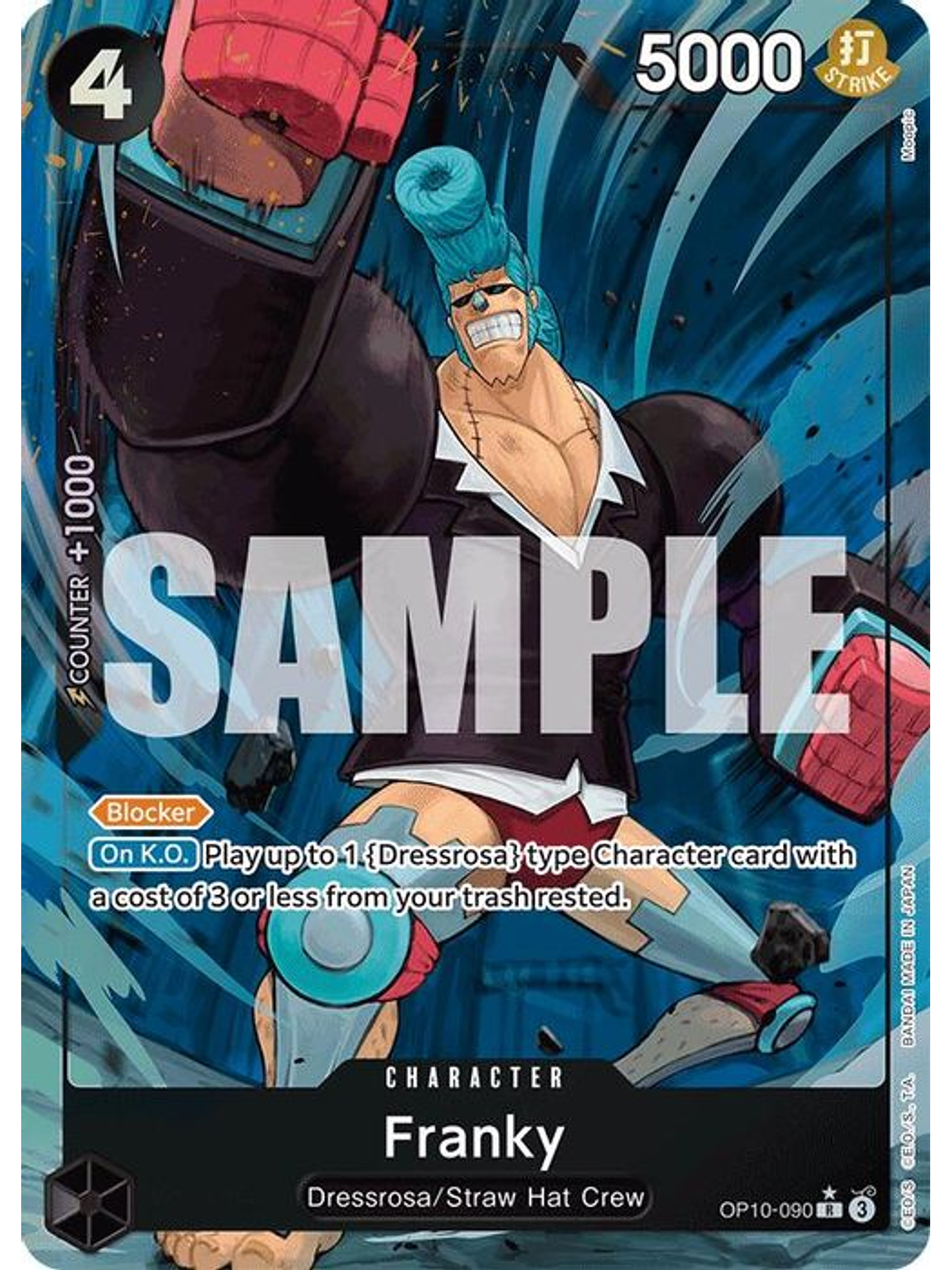 OP10-090 (Alternate Art) Franky (090) 1