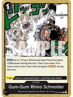 OP10-097 C Gum-Gum Rhino Schneider