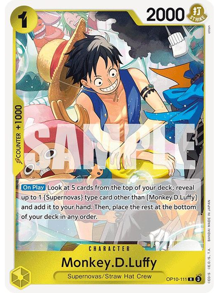 OP10-111 R Monkey.D.Luffy (111) 1