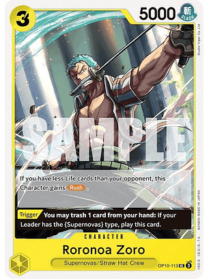 OP10-113 U Roronoa Zoro (113)