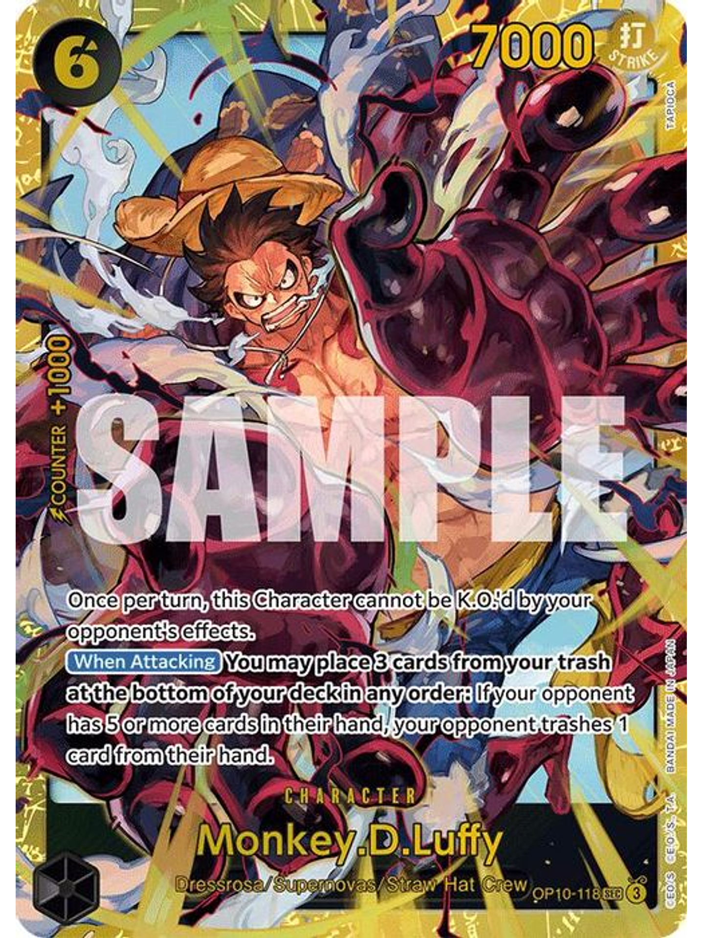 OP10-118 SEC Monkey.D.Luffy (118) 1