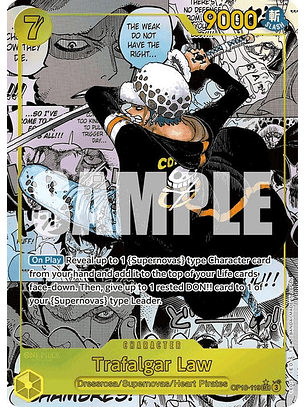 OP10-119 (Alternate Art) Trafalgar Law (119) (Manga)