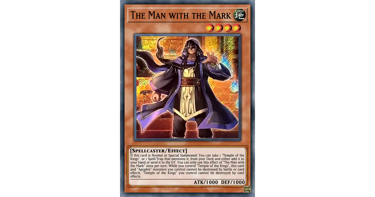 the man with the mark yugioh card Amazon.com: The Man with The Mark - MZTM-EN001 - Secret Rare