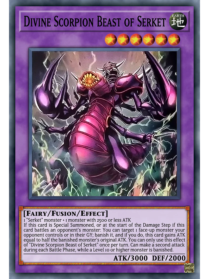 Divine Scorpion Beast of Serket - MZTM-EN005 - Super Rare 1st Edition 1