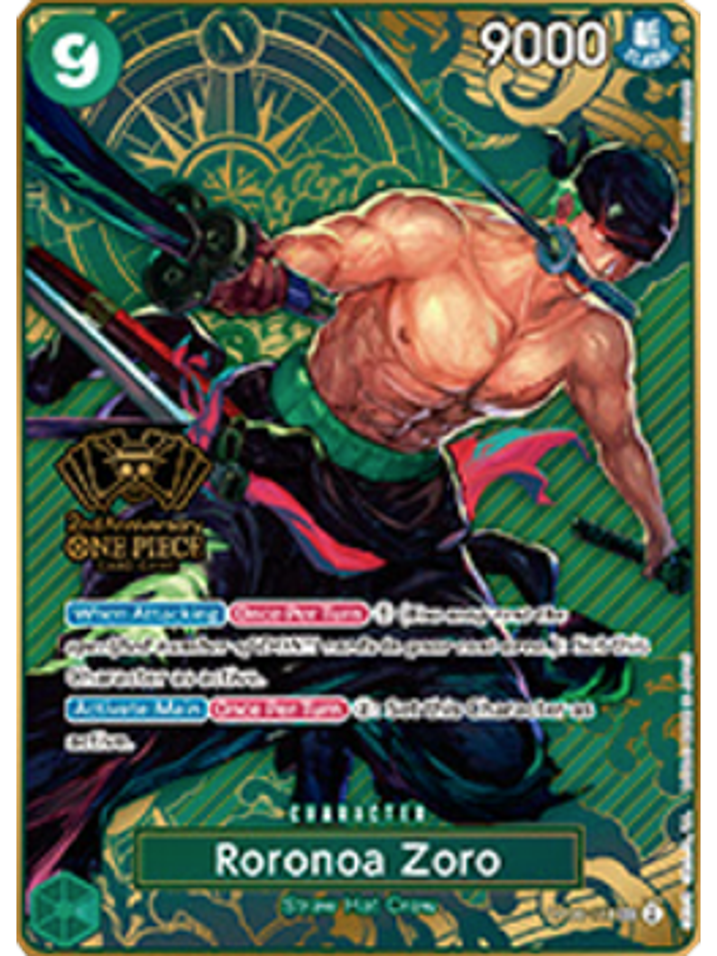 OP06-118 (Alternate Art) Roronoa Zoro 1