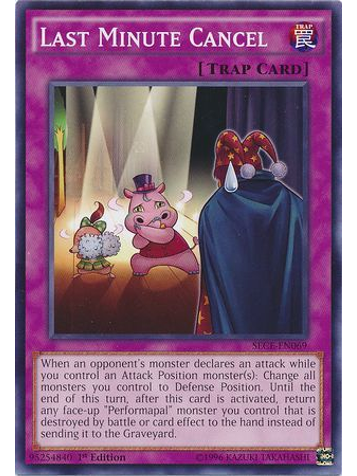 Last Minute Cancel - sece-en069 - Common 1st Edition 1