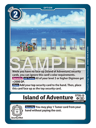 ST20-15 U Island of Adventure