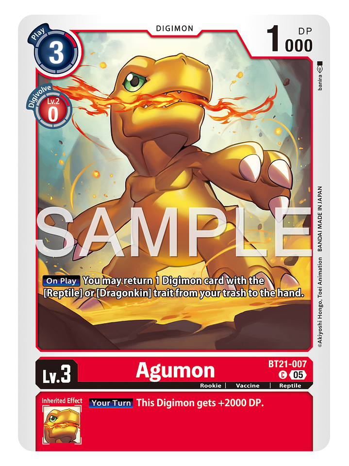 BT21-007 C Agumon 1