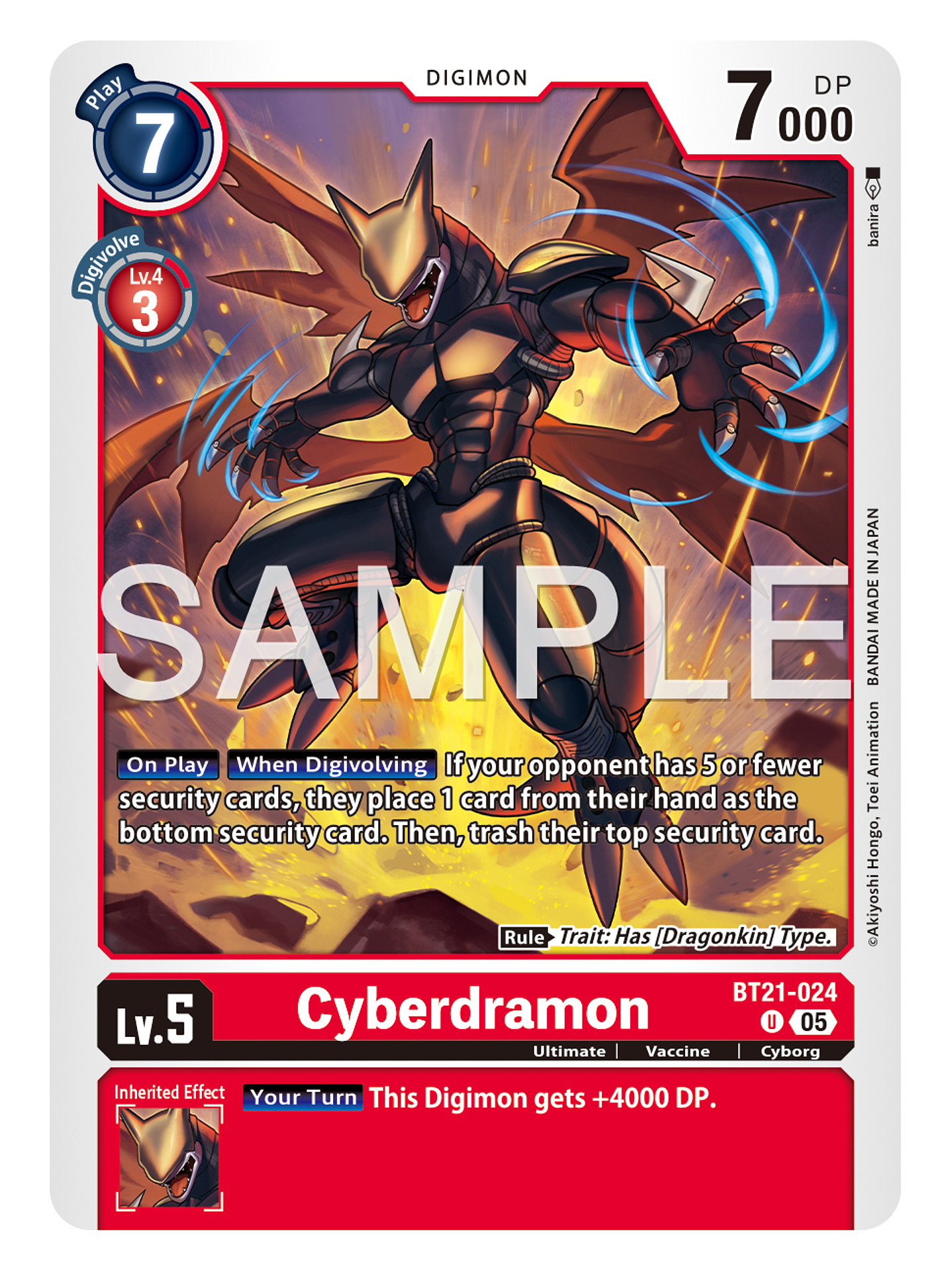 BT21-024 U Cyberdramon 1