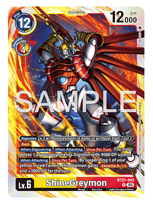 BT21-045 R ShineGreymon