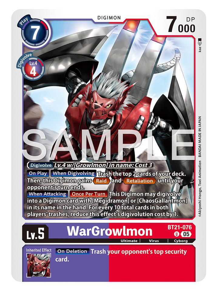 BT21-076 U WarGrowlmon 1
