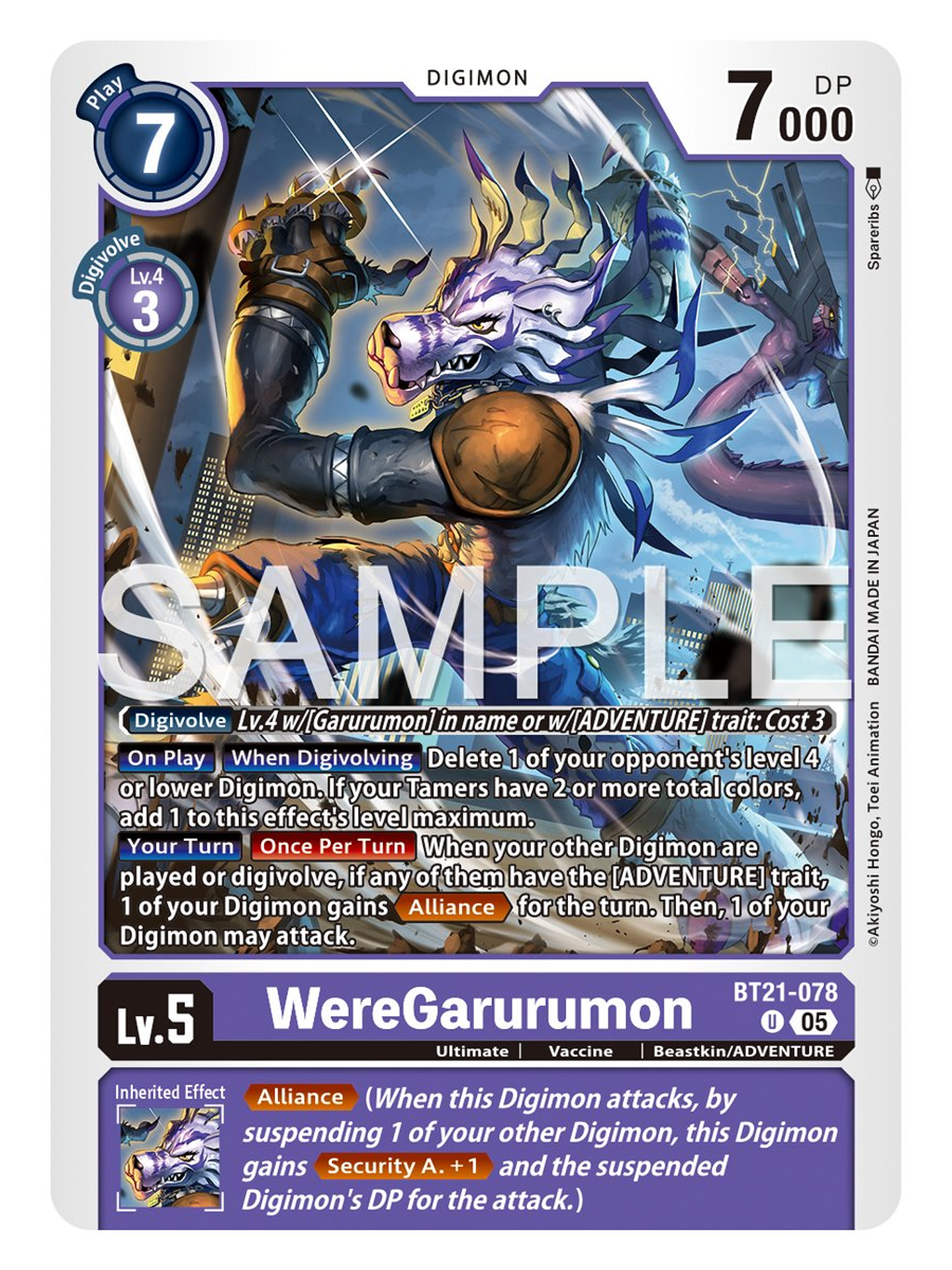 BT21-078 U WereGarurumon 1