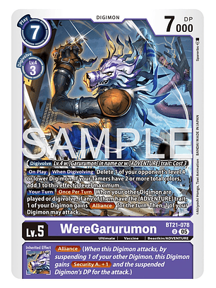 BT21-078 U WereGarurumon