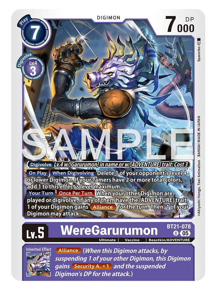 BT21-078 U WereGarurumon 1