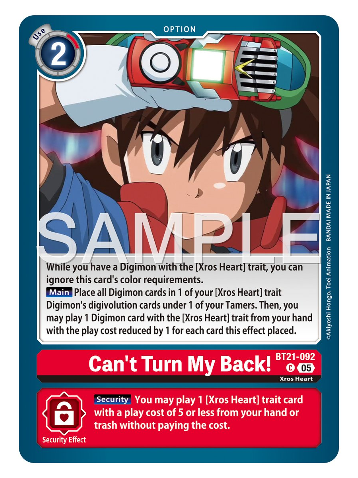 BT21-092 C Can't Turn My Back! 1