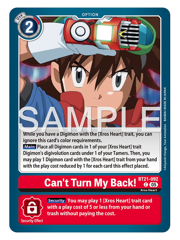 BT21-092 C Can't Turn My Back! 1