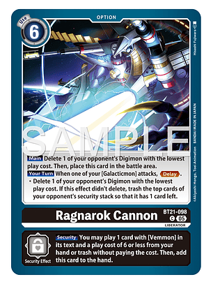 BT21-098 C Ragnarok Cannon