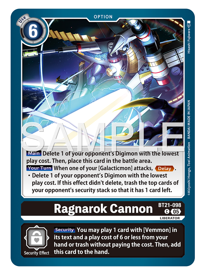 BT21-098 C Ragnarok Cannon 1