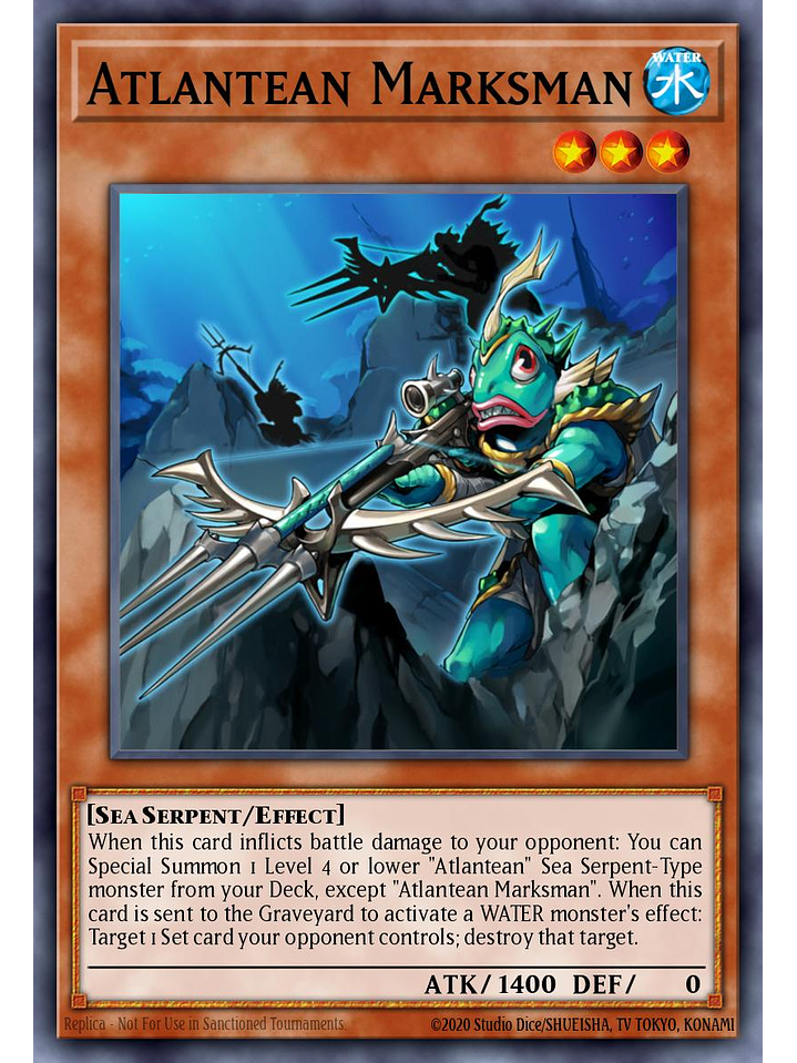 Atlantean Marksman - RA04-EN009 - Super Rare 1