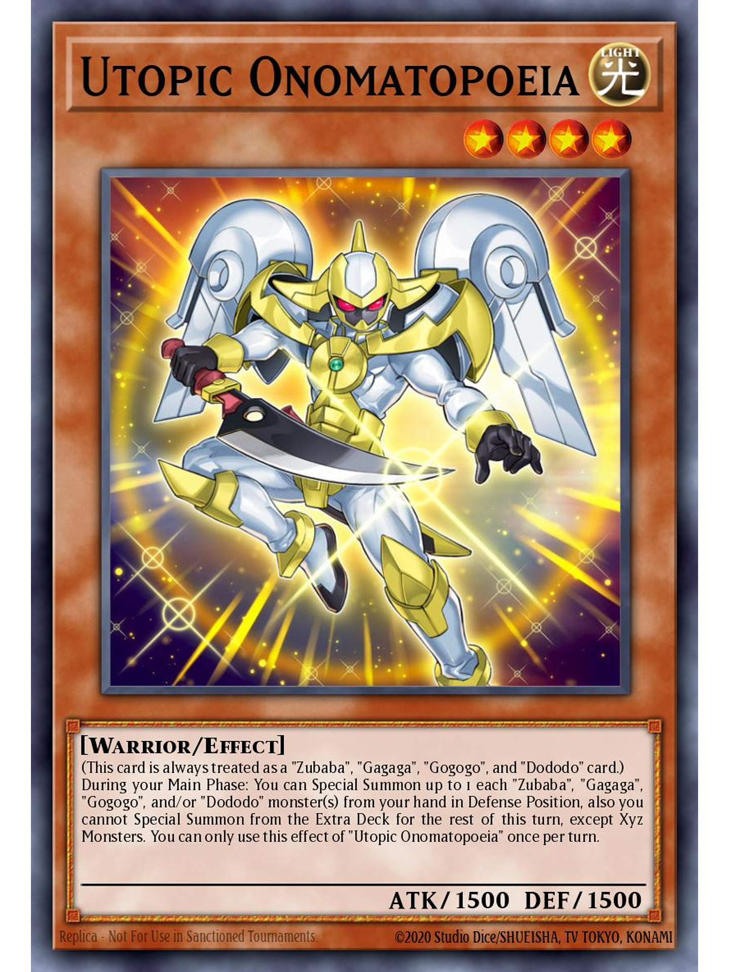 Utopic Onomatopoeia - RA04-EN028 - Super Rare 1