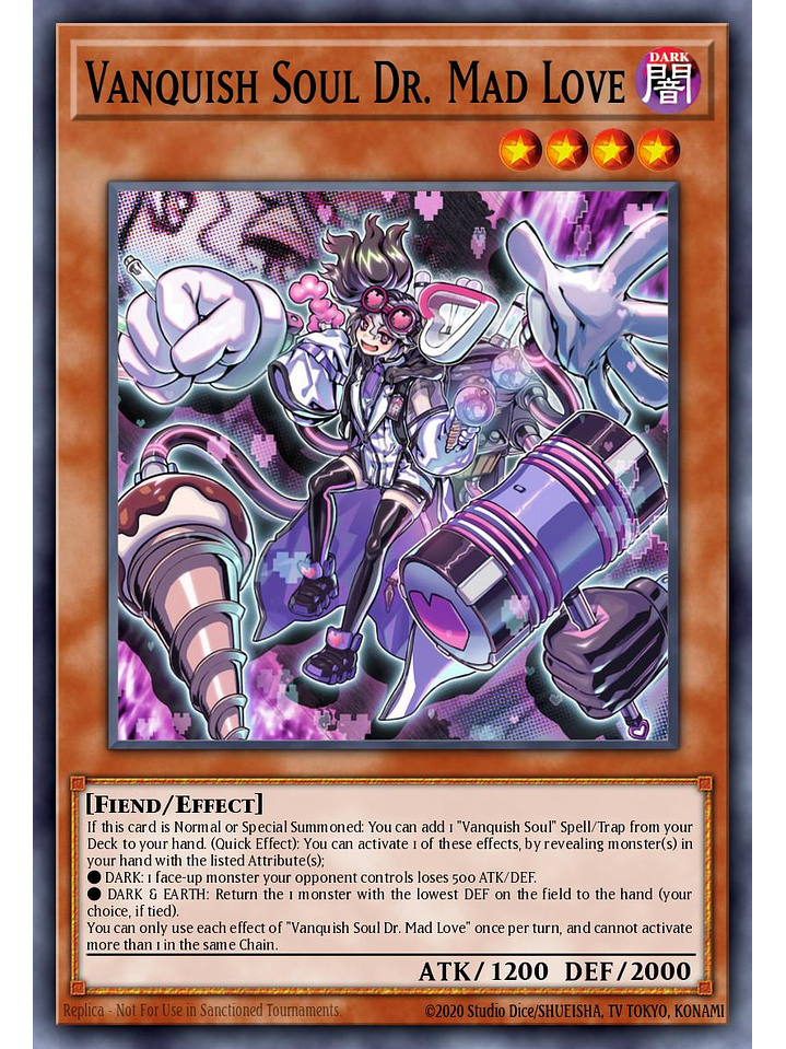 Vanquish Soul Dr. Mad Love - RA04-EN045 - Super Rare 1