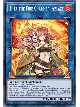 Hiita the Fire Charmer, Ablaze - RA04-EN074 - Super Rare